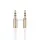 USAMS Adapter audio jack 3,5m - 3,5m 1m fehér