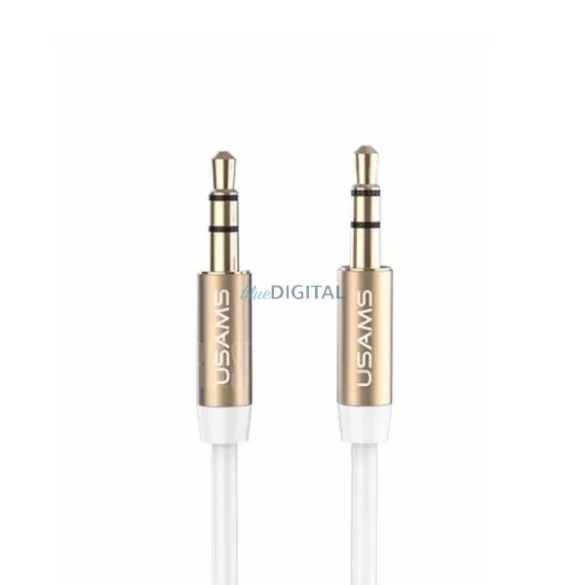 USAMS Adapter audio jack 3,5m - 3,5m 1m fehér
