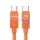 USAMS U93 kábel 240W USB-C - USB-C 1.2m - narancssárga