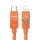 USAMS U93 kábel 30W USB-C - Lightning 1.2m - narancssárga