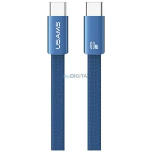 USAMS U96 kábel 60W USB-C - USB-C 1.2m - kék