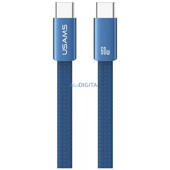 USAMS U96 kábel 60W USB-C - USB-C 1.2m - kék