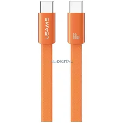 USAMS U96 kábel 60W USB-C - USB-C 1.2m - narancssárga
