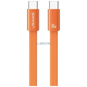 USAMS U96 kábel 60W USB-C - USB-C 1.2m - narancssárga