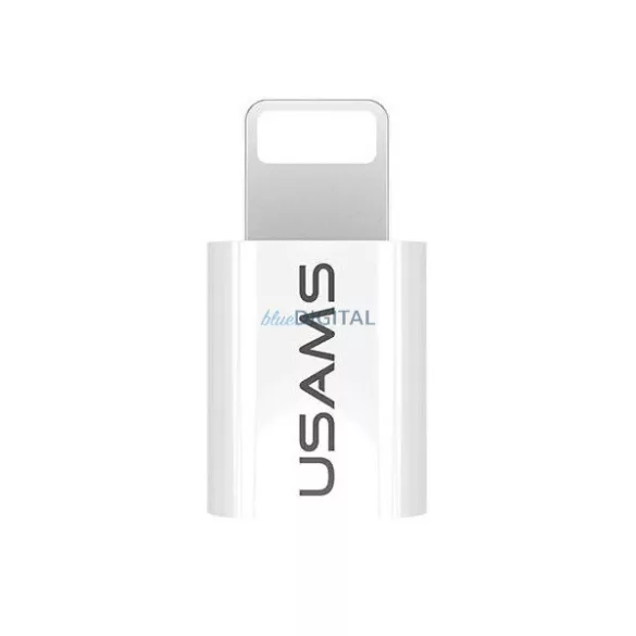 USAMS Adapter microUSB-Lightning biały/white IPTMIC03 (US-SJ014)