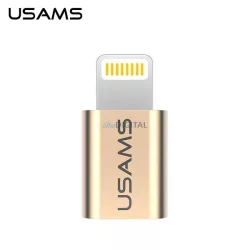   USAMS Adapter microUSB-Lightningzłoty/gold IPTMIC01 (US-SJ014)