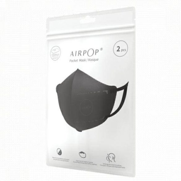 AirPOP Pocket Mask NV védőmaszk 2db fekete