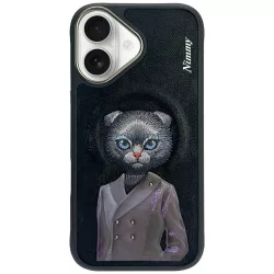   Nimmy mágneses, divatos, aranyos kisállat-tok     MagSafe az iPhone 16, fekete