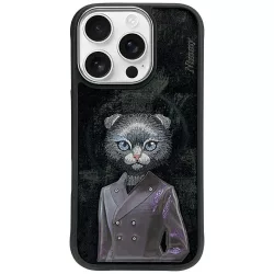   Nimmy mágneses, divatos, aranyos kisállat-tok     MagSafe az iPhone 16 Pro, fekete