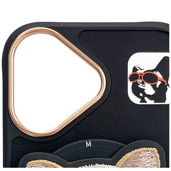 Nimmy Glasses Cool Dog MagSafe-kompatibilis tok iPhone 16 - fekete