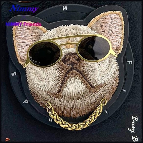 Nimmy Glasses Cool Dog MagSafe-kompatibilis tok iPhone 16 - fekete