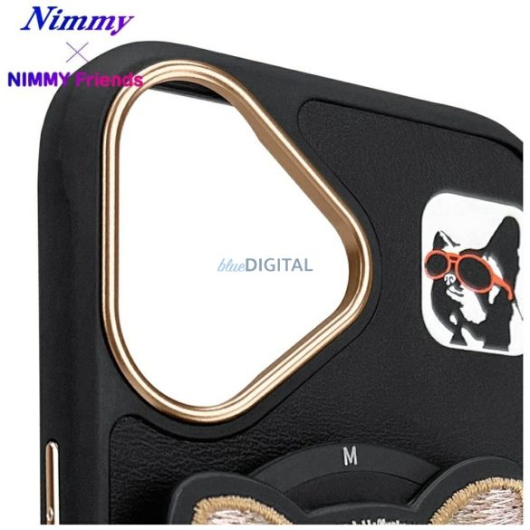 Nimmy Glasses Cool Dog MagSafe-kompatibilis tok iPhone 16 - fekete