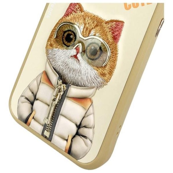 Nimmy Cool&Cute 2.0 Cat tok iPhone 15 Pro - bézs