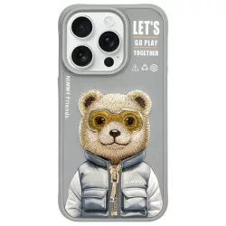 Nimmy Cool&Cute 2.0 Bear tok iPhone 15 Pro - szürke