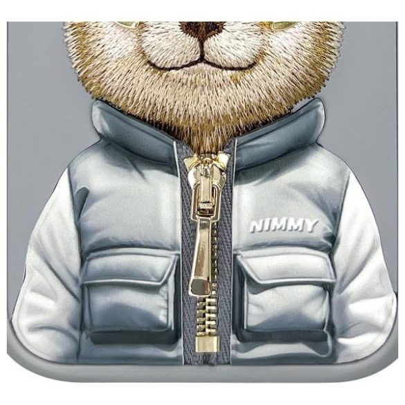 Nimmy Cool&Cute 2.0 Bear tok iPhone 15 Pro Max - szürke