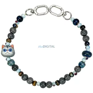 Táska-dísz, kézpánt: Nimmy New Big Eye Cute Pets 2.0, szürke