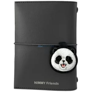 Nimmy New Big Eyed Cute Pets 2.0 Panda jegyzetfüzet + toll szett - fekete