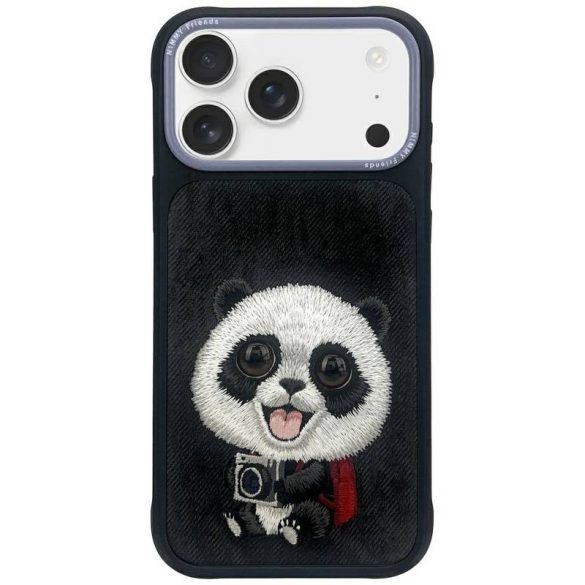 Nimmy Big Eyed Pet 2.0 Panda tok iPhone 17 - fekete