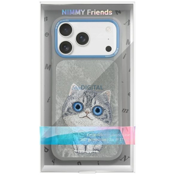 Nimmy Big Eyed Pet 2.0 Cat tok iPhone 17 - szürke