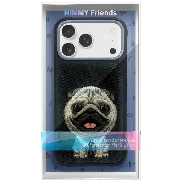 Nimmy Big Eyed Pet 2.0 Dog tok iPhone 17 - fekete
