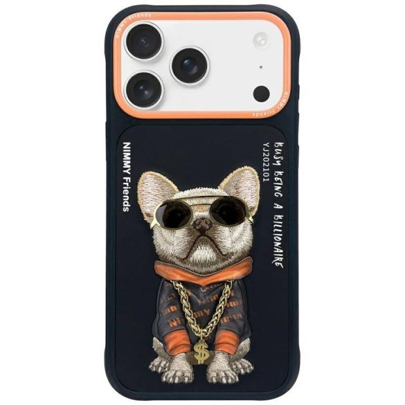 Nimmy Glasses Cool Dog tok iPhone 17 - fekete