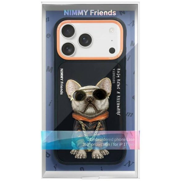 Nimmy Glasses Cool Dog tok iPhone 17 - fekete