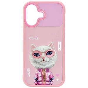 Nimmy Cool&Cute 2.0 Macska tok iPhone 17 rózsaszínhez