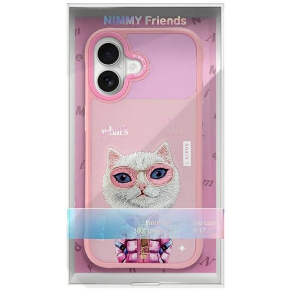 Nimmy Cool&Cute 2.0 Macska tok iPhone 17 rózsaszínhez