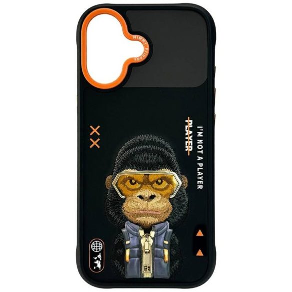 Nimmy Cool&Cute 2.0 Gorilla tok iPhone 17-hez fekete
