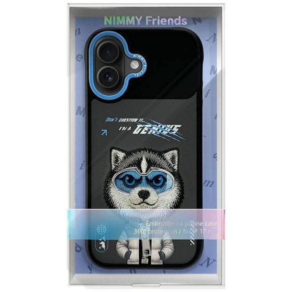 Nimmy Cool&Cute 2.0 Wolf tok iPhone 17-hez fekete