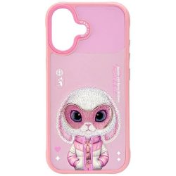 Nimmy Cool&Cute 2.0 nyúl tok iPhone 17 rózsaszínhez