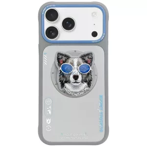 Nimmy Glasses Cool Dog MagSafe-kompatibilis tok iPhone 17 - szürke