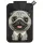 Nimmy New Big Eyed Cute Pets 2.0 Dog mágneses telefon pénztárca-állvány - fekete