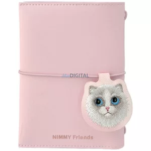 Nimmy New Big Eyed Cute Pets 2.0 Cat jegyzetfüzet + toll szett - rózsaszín