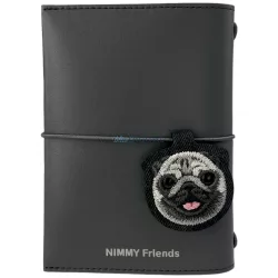   Nimmy New Big Eyed Cute Pets 2.0 Dog jegyzetfüzet + toll szett - fekete