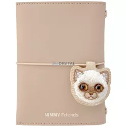   Nimmy New Big Eyed Cute Pets 2.0 Cat jegyzetfüzet + toll szett - barna