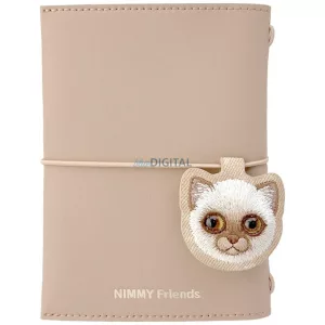 Nimmy New Big Eyed Cute Pets 2.0 Cat jegyzetfüzet + toll szett - barna