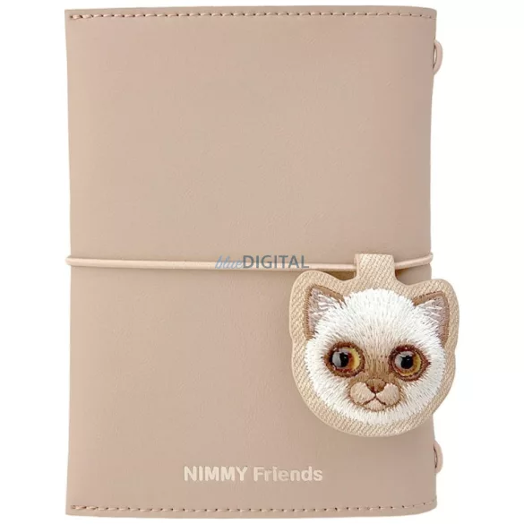 Nimmy New Big Eyed Cute Pets 2.0 Cat jegyzetfüzet + toll szett - barna