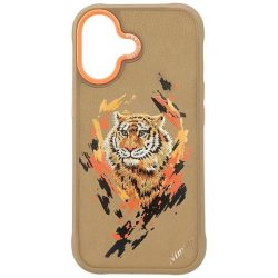 Nimmy Tiger MagSafe tok iPhone 17-hez világosbarna színben