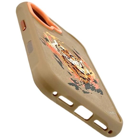 Nimmy Tiger MagSafe tok iPhone 17-hez világosbarna színben