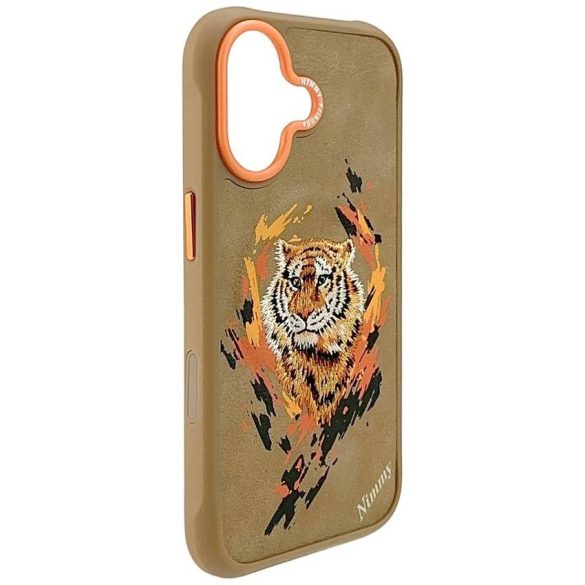 Nimmy Tiger MagSafe tok iPhone 17-hez világosbarna színben