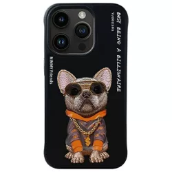 Nimmy Glasses Cool Dog tok iPhone 15 Pro - fekete