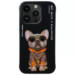 Nimmy Glasses Cool Dog tok iPhone 15 Pro - fekete