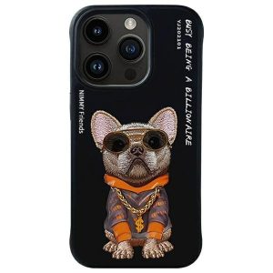 Nimmy Glasses Cool Dog tok iPhone 15 Pro - fekete