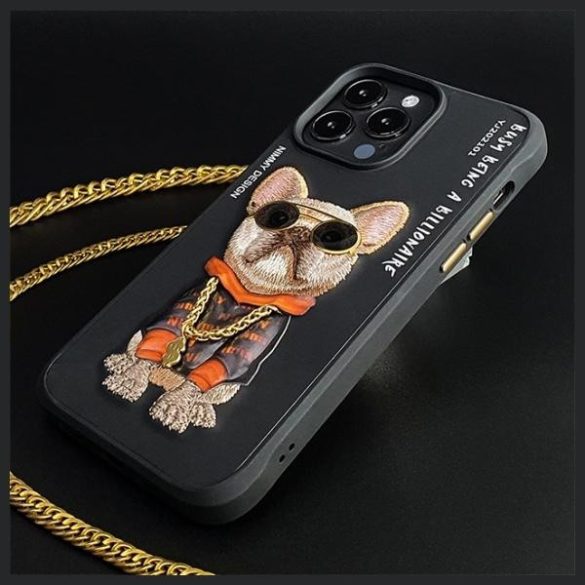 Nimmy Glasses Cool Dog tok iPhone 15 Pro - fekete