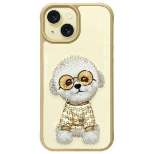 Nimmy Glasses Cool Dog tok iPhone 15 - bézs