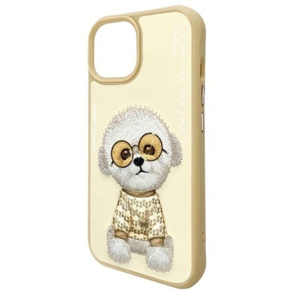 Nimmy Glasses Cool Dog tok iPhone 15 - bézs