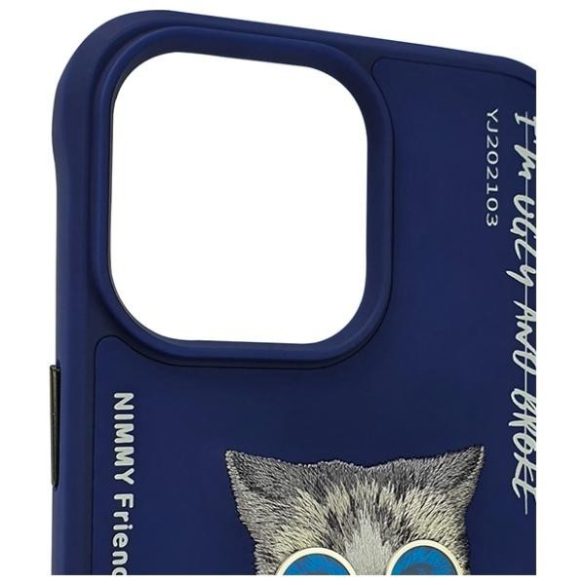 Nimmy Glasses Cool Cat tok iPhone 15 Pro Max - kék