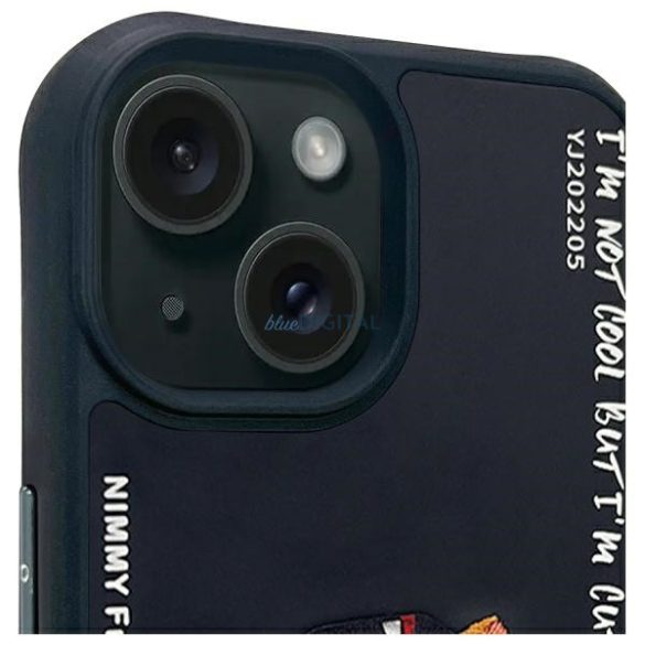 Nimmy Glasses Cool Cat tok iPhone 15 - fekete