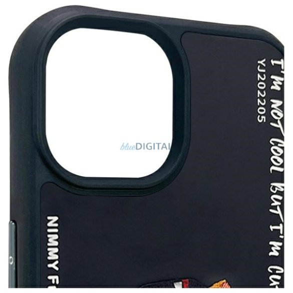 Nimmy Glasses Cool Cat tok iPhone 15 - fekete